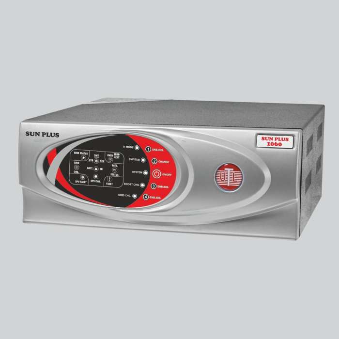 UTL SUN PLUS Solar Inverter 850VA/12V |  Multi Charging Modes