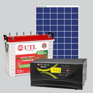 Heliac 2000VA-24V Inverter with UIT 1536 Inverter Battery and 335W Solar Panel