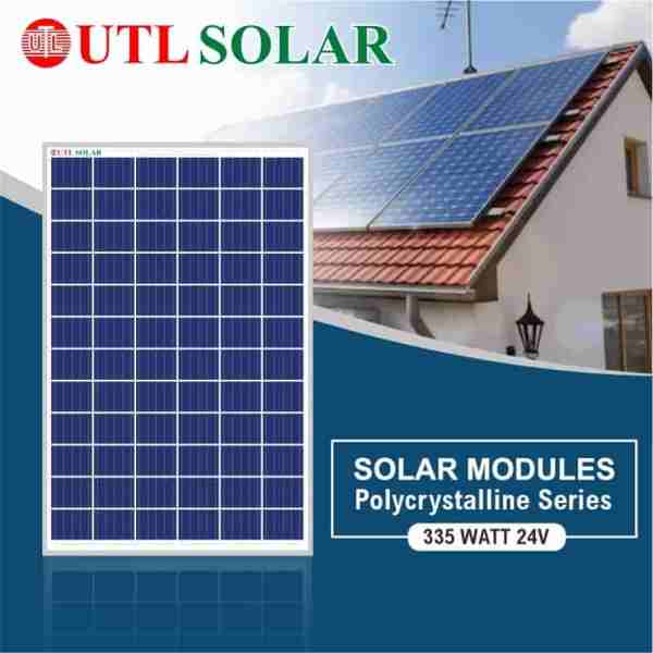 UTL 335 Watt 24V Poly Solar Panel (Pack of 2) | Normal & DCR
