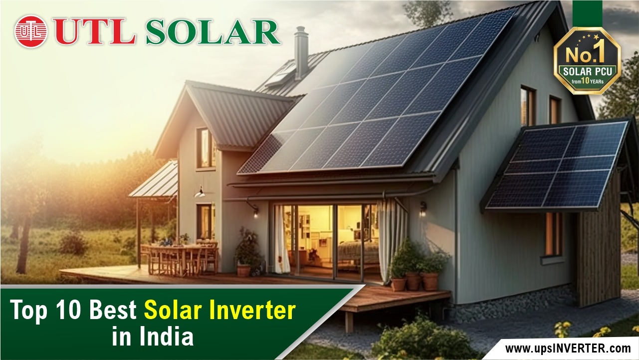 A home rooftop is covered with solar panels. Top 10 Best Solar Inverter in India