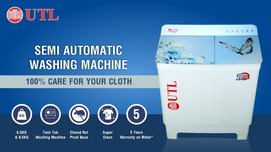 UTL Semi Automatic Washing Machine