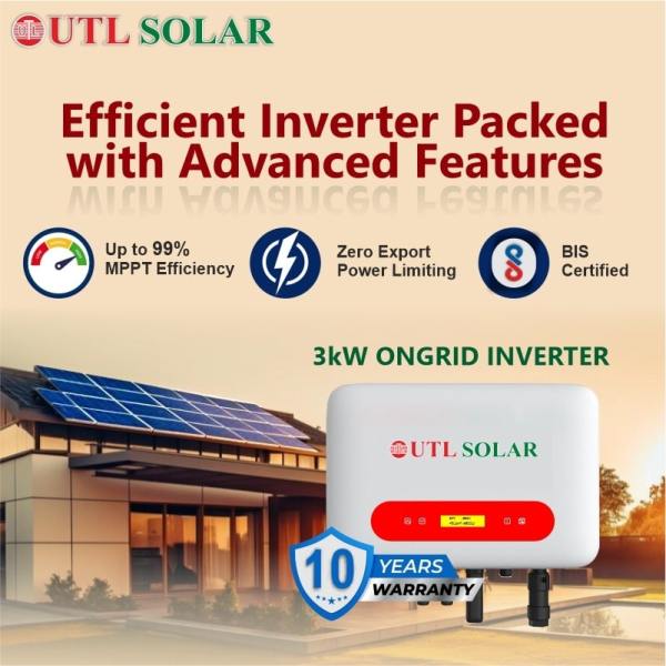 3kW Solar Ongrid System | Eligible for Solar Subsidy